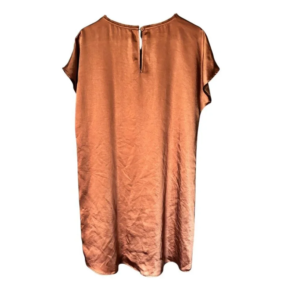 Melissa Nepton Women's Kerra Style Copper Viscose Short Dress - Picture 3 of 6